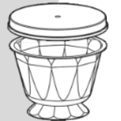 95mm Quadpot - Pedestal Goblet